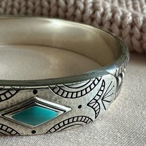 Brighton: Southwest Dream Bangle Silver-Turquoise